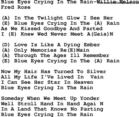  Blue Eyes Crying in the Rain; een hartverscheurende ballade vol melancholie en stevige gitaarriffs